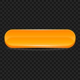 3D Orange Vector Blank Button HD PNG