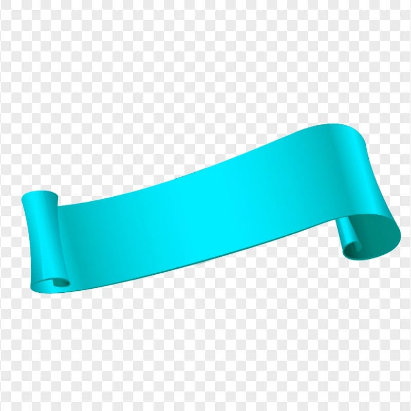 HD Blue Curved Banner Ribbon Scroll Transparent PNG | Citypng