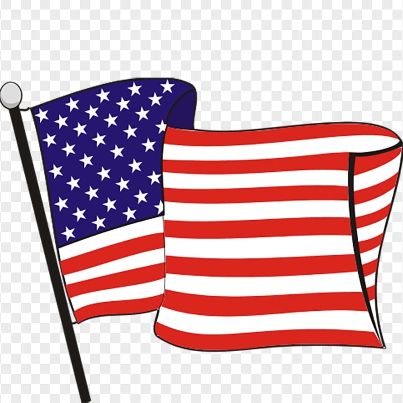 Carton Clipart Flag Of United States
