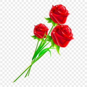 Vector Red Roses Love Valentine's Day HD PNG
