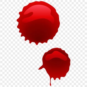 HD Two Drops Of Blood Vector PNG