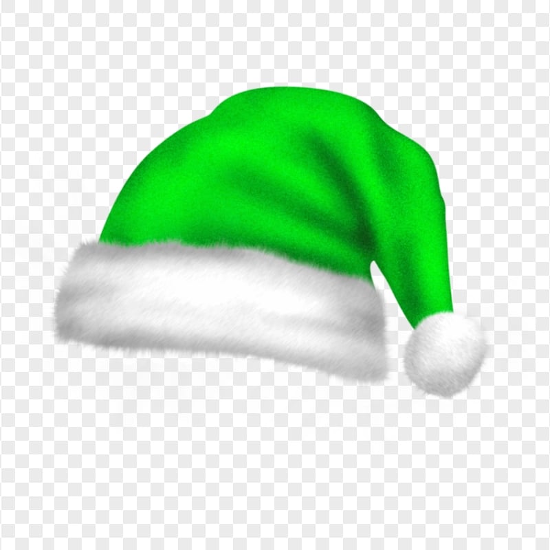 HD Real Cute Green Christmas Santa Claus Bonnet PNG