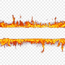 Real Fire Flame Border