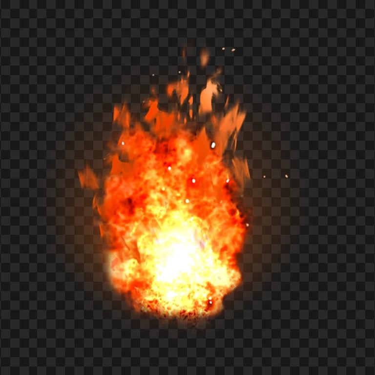 Hot Real Flames Fire Image PNG
