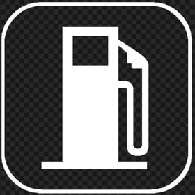 Download HD White Petrol Pump Square Icon PNG