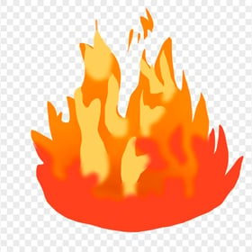 Clipart Cartoon Orange Yellow Fire Flames HD PNG