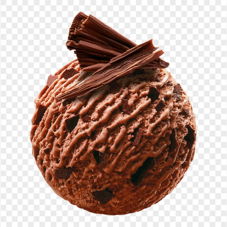 Download Chocolate Ice Cream Ball Scoop PNG Citypng