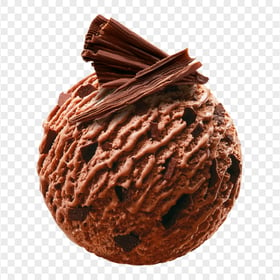 Download Chocolate Ice Cream Ball Scoop PNG