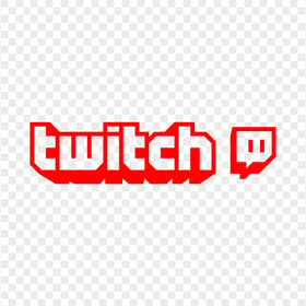 HD Red Twitch TV Logo Transparent Background PNG