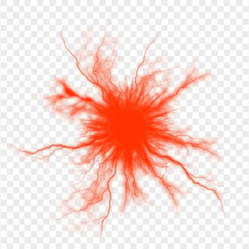 HD Red Electricity Energy Ball Effect PNG