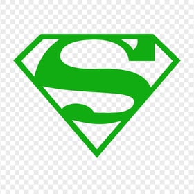 Superman S Green Logo Sign PNG Image