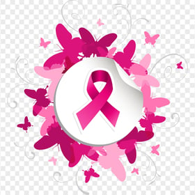 HD Awareness Breast Cancer Ribbon Illustration Design PNG