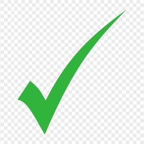 HD Green Check True Tick Mark Icon Sign PNG