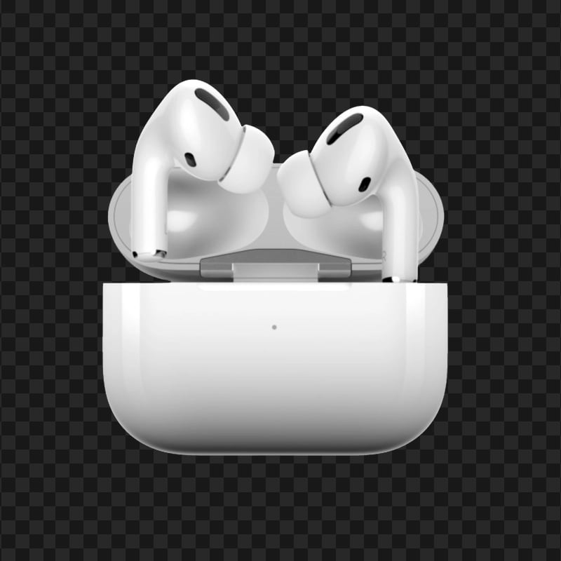 Opened Apple Airpods Pro Case Front View | Citypng