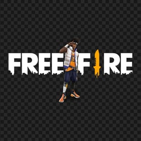Leon FF Character With Free Fire Game logo