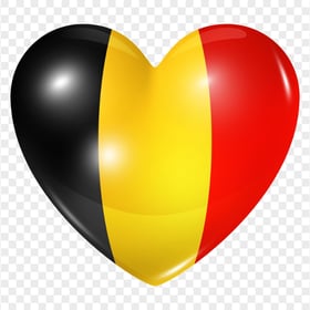 Download Belgium Flag Heart Shape Love PNG