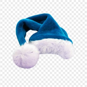 Santa Claus Christmas Blue Hat FREE PNG
