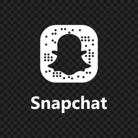 Snapchat White Outline Logo Code Icon UI SVG PNG Image