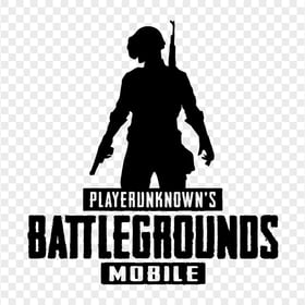 PUBG Mobile Battlegrounds Black Silhouette Logo