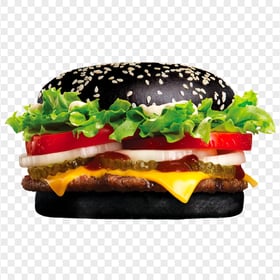 Black Hamburger Cheeseburger Whopper PNG