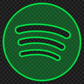 Round Music Spotify Icon PNG