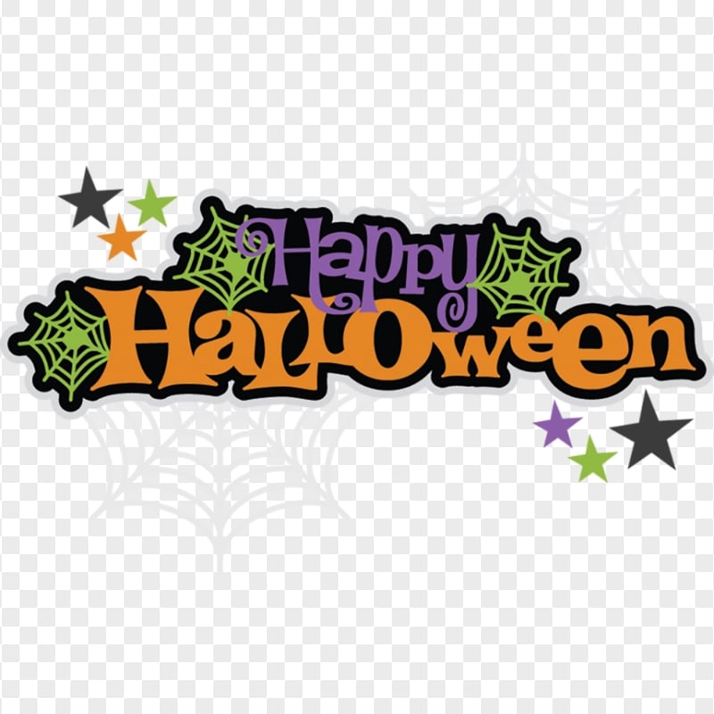 Happy Halloween Logo Sticker Illustration Design