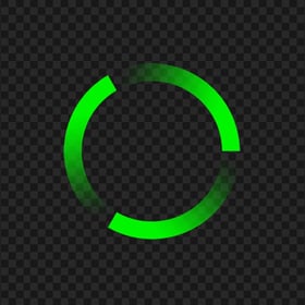 Green Round Loading Circle Icon PNG Image