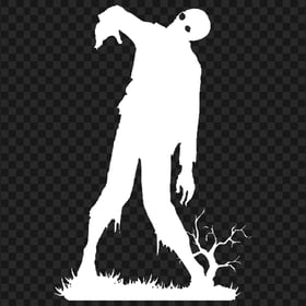 White Zombie Death Monster Silhouette Transparent PNG