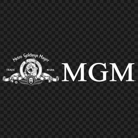 HD White Metro Goldwyn Mayer MGM Logo PNG