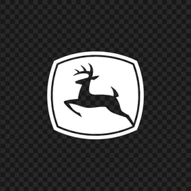 John Deere White Logo Symbol Icon PNG Image