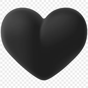HD Beautiful Black Heart Clipart PNG