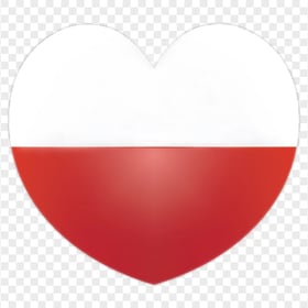 HD Poland Heart Shape Flag Transparent PNG