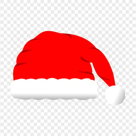 Illustration Of Red Santa Christmas Hat Cap PNG Image