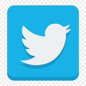 HD Square Twitter Button Icon PNG