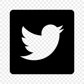 HD Black Square Twitter Outline Icon PNG