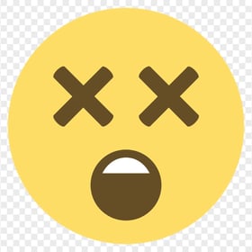 Yellow Oops Emoji Face Dizzy Emoticon