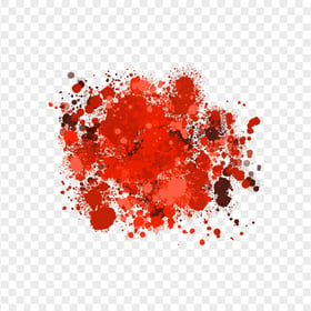 HD Red To Orange Paintbrush Splatter Drop Transparent PNG