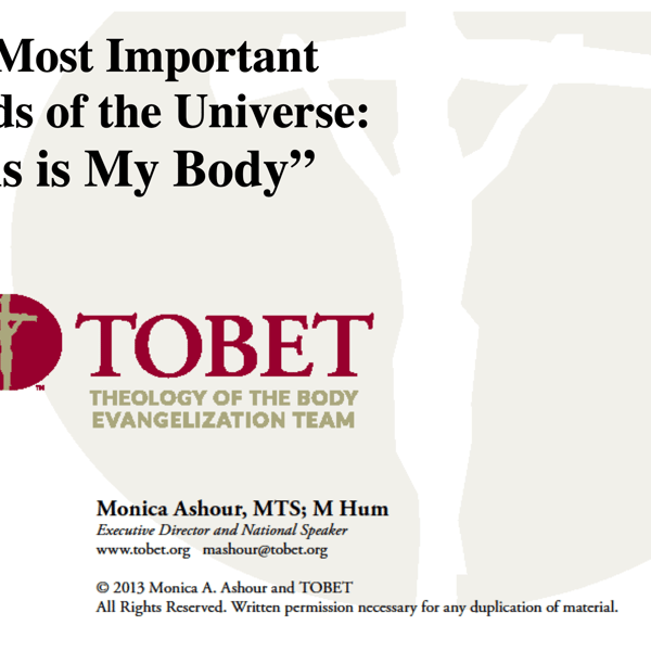 TOBET Seminars 2024: 6 Slideshows