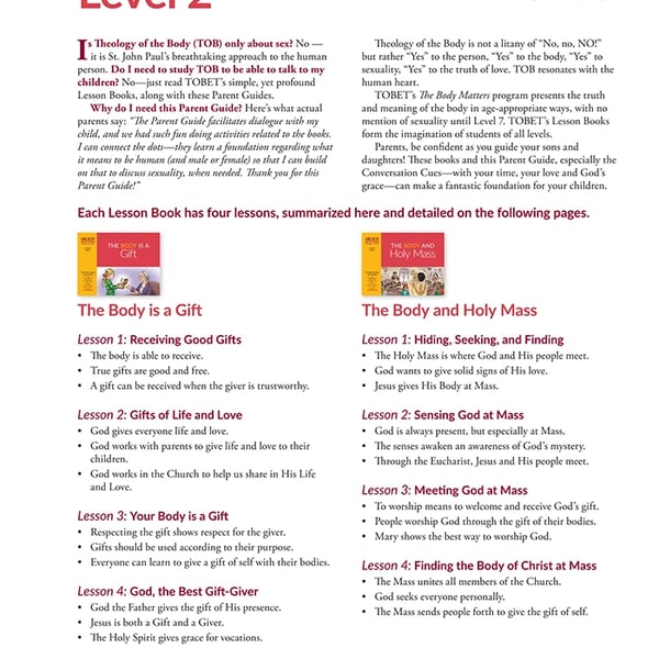 Level 2 Parent Guide