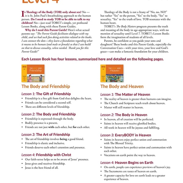 Level 4 Parent Guide