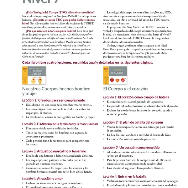 Nivel 7 guía para padres