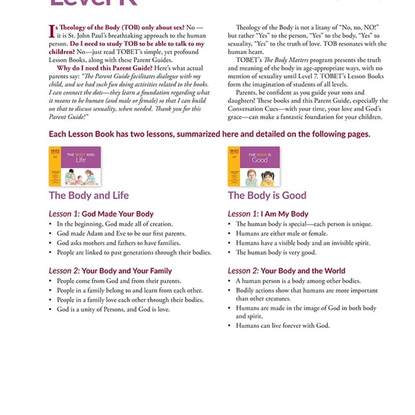 Level K Parent Guide