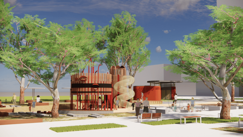  Work is underway on Paul Keating Park      