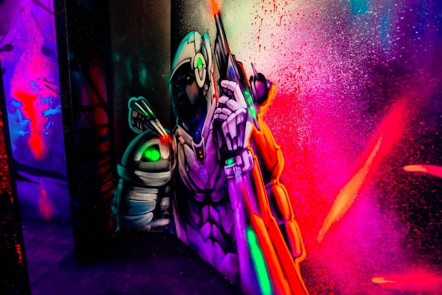 The new Laser Tag Arena has a ‘Urban Futurism’ theme