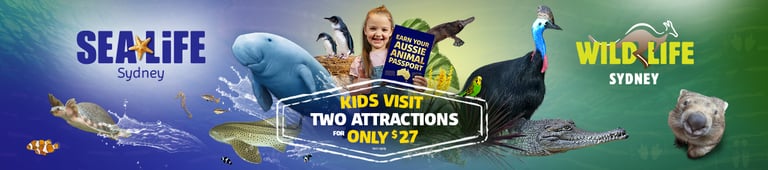 Aussie Animal Passport at Sealife Aquarium & Wildlife Sydney Zoo