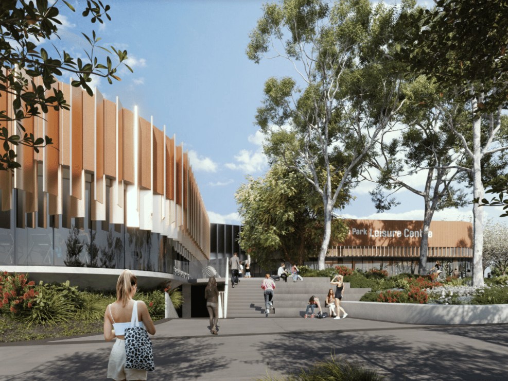 The facility will include an indoor sports pavilion.       