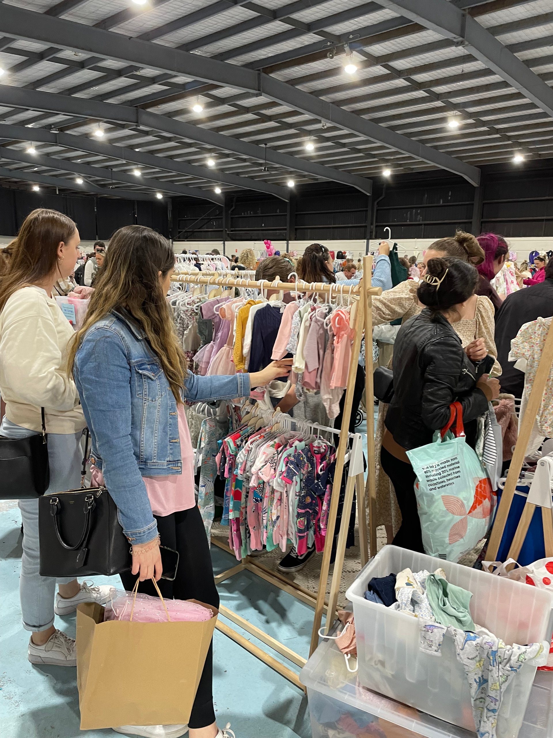 kids market clothing stall