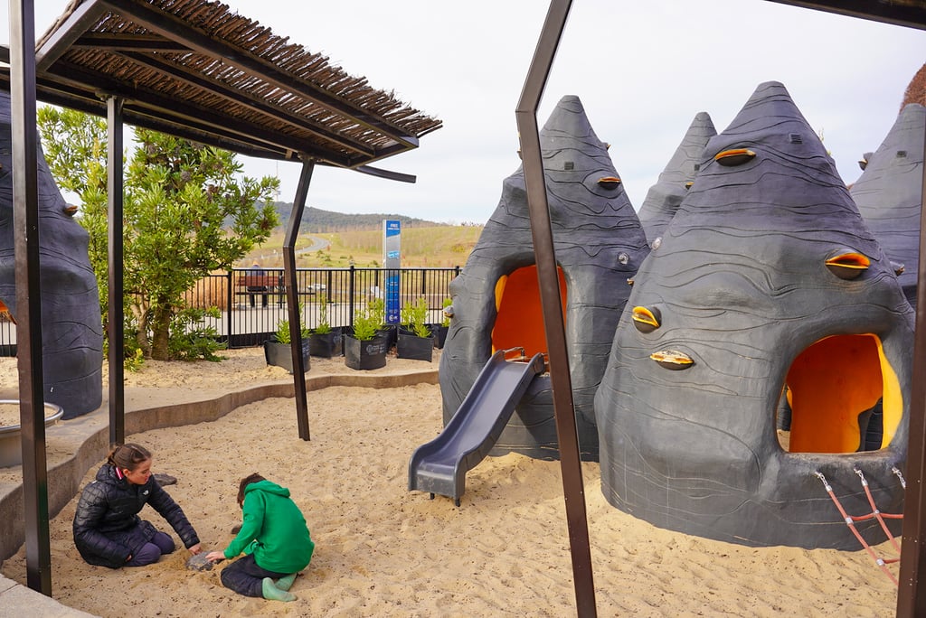 The Banksia cubbies are a favourite among kiddies and feature cool musical elements 