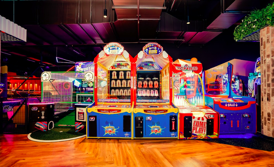 There's over 75 games at the new arcade games zone