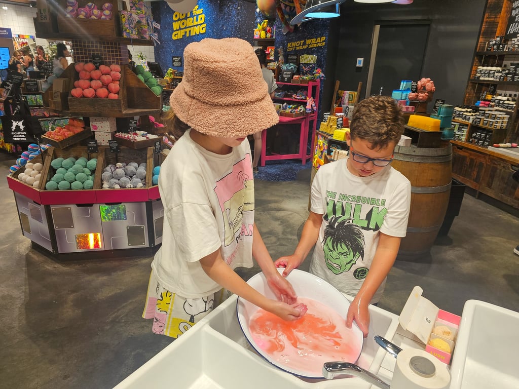 LUSH offers a hands on experience for kids of all ages